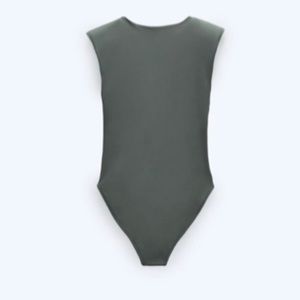 Zara bodysuit with shoulder pads.